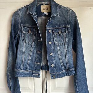 Paige Jean Jacket Womens‎ XS Long Sleeve Blue Denim